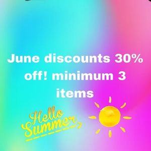 Please Visit my closet and get a 30% off on your fav items! Thank you!!!